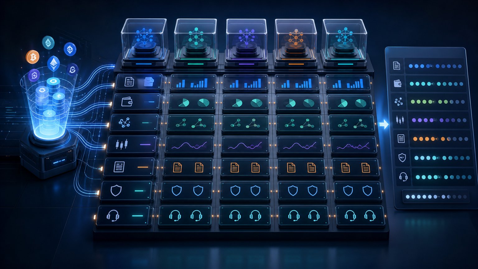 Modern editorial illustration for the crypto tax article “Best Crypto Tax Software in the US for 2026: A Practical Comparison”