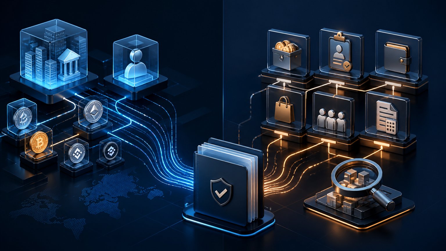 Modern editorial illustration for the crypto tax article “Crypto Tax-Free Countries in 2026: What Tax-Free Really Means”