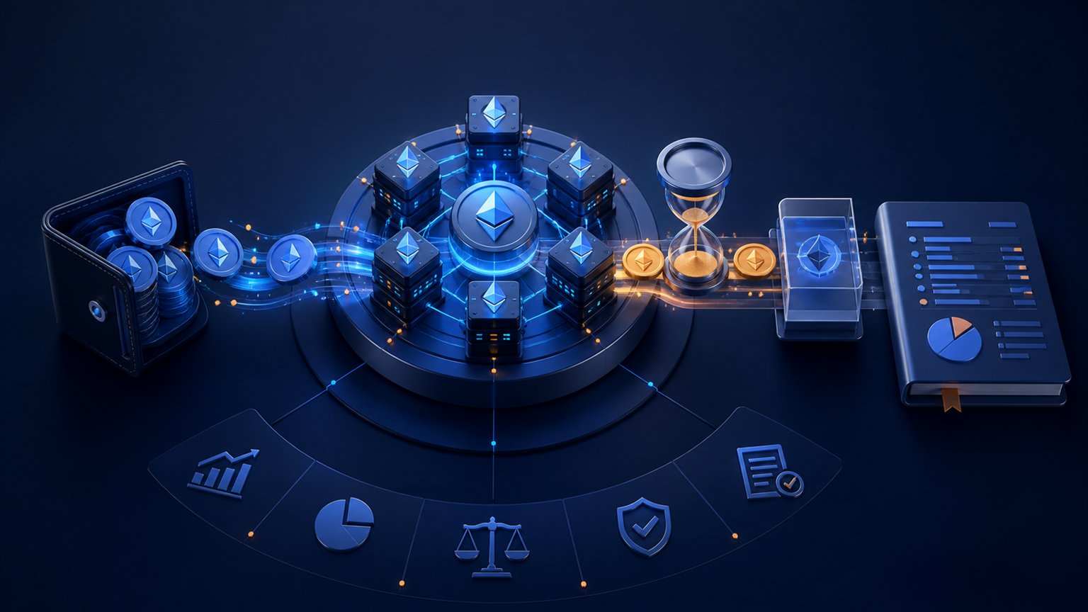 Moderne redaktionelle Illustration zum Artikel „Krypto-Steuern im Rentenalter: Was 2026 wirklich gilt“ über Krypto-Steuern