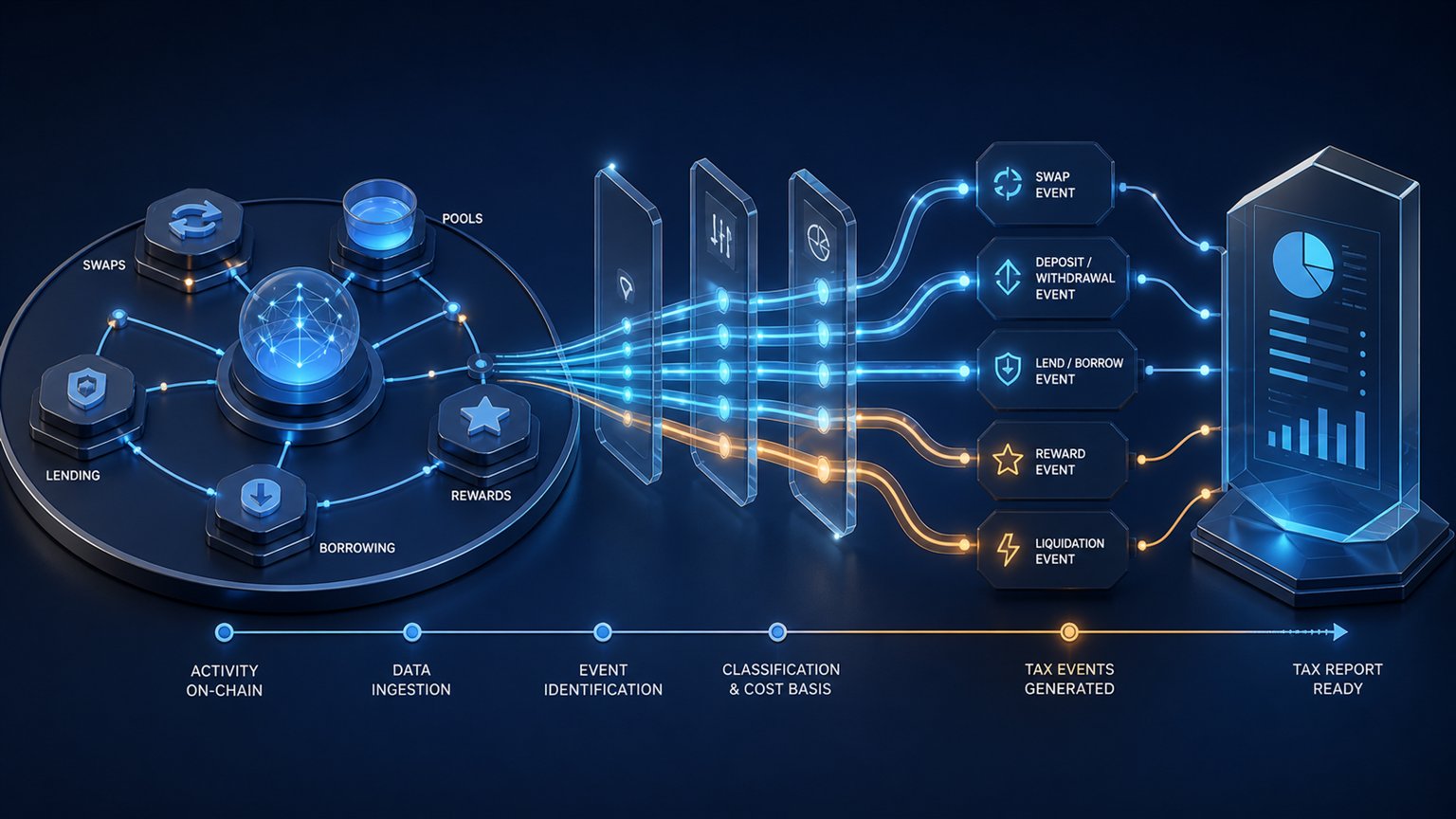 Modern editorial illustration for the crypto tax article “Koinly vs CoinTracking in 2026: Features, Pricing and Tax-Report Workflow”
