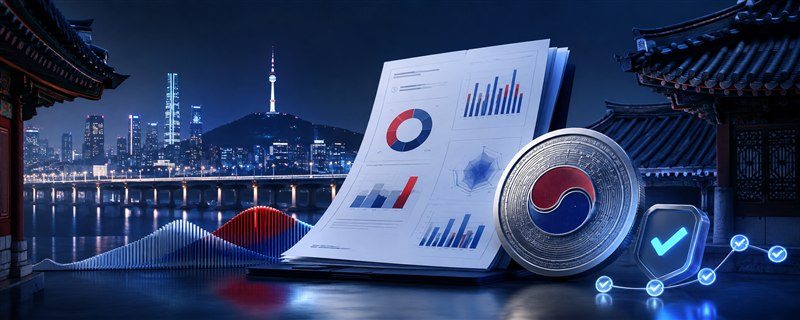Vorschau des Suedkorea-Steuerberichts für das Steuerjahr 2025 mit Übersicht, Transaktionen und Audit-Trail.